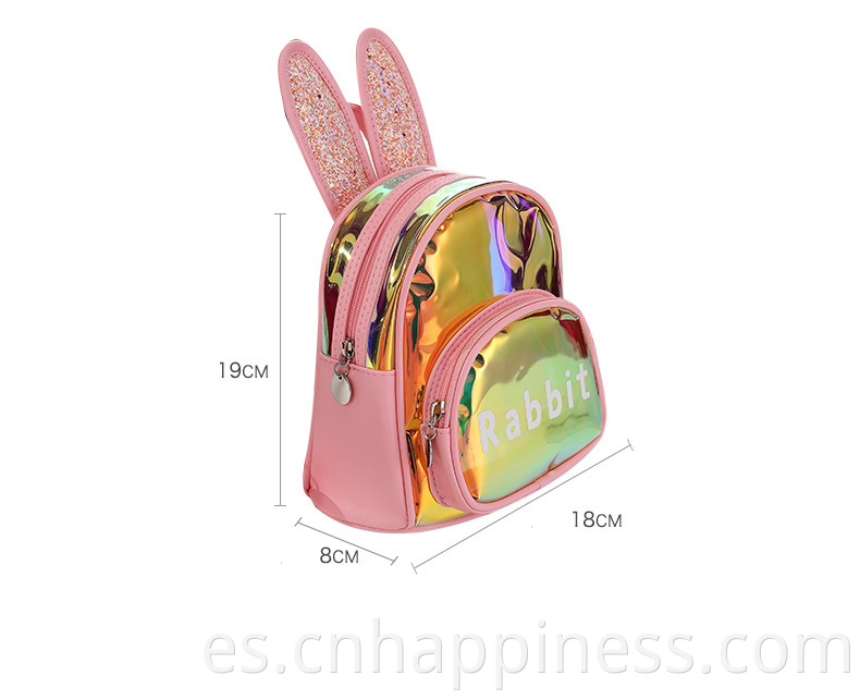 2022 Nuevos productos Viaje Holográfico Clear PVC Mochilas Logotipo personalizado Holograma Holograma Niños Baby Kindergarten Backpack Bag School